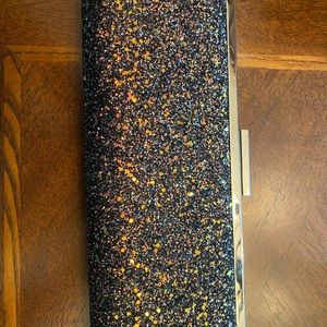 INC multi color clutch evening bag